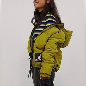 Kangol Women's Mustard Puffer Jacket
